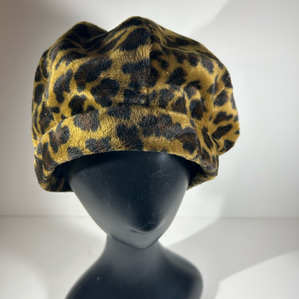 Vintage HandMade Leopard Print Hat - Picture 2 of 5